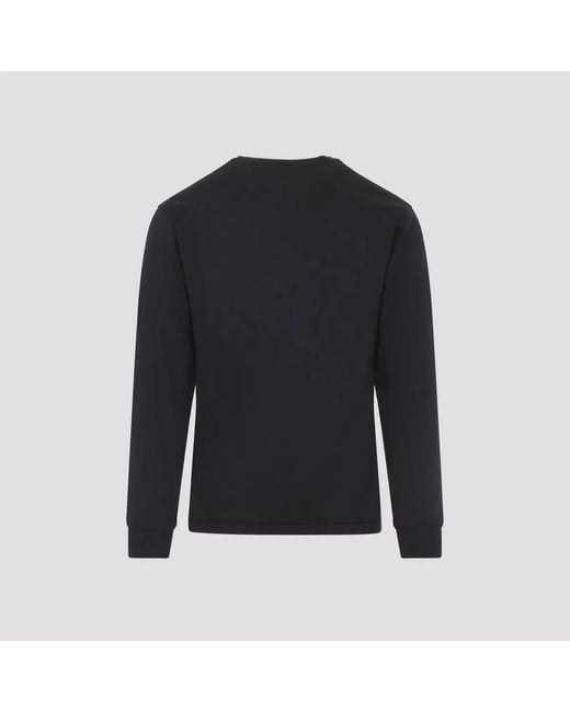 Stone Island Black Ls Cotton T-Shirt for men