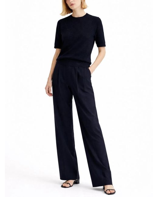 Fabiana Filippi Blue Linen Blend T-Shirt