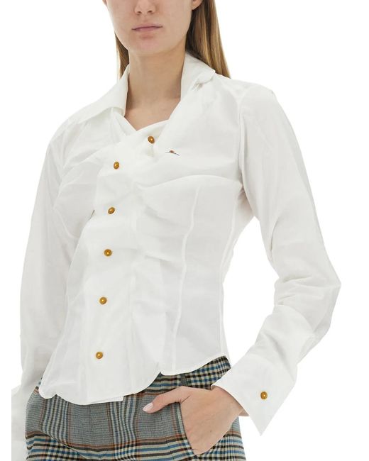 Vivienne Westwood White Drunken Shirt