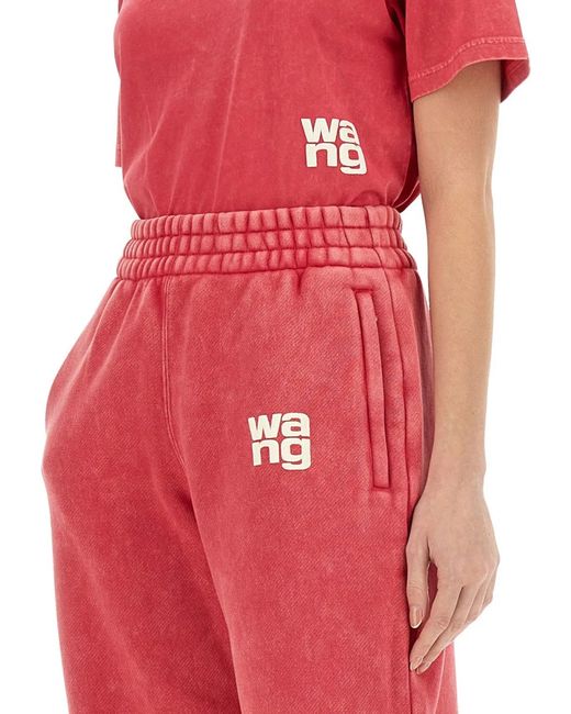 T By Alexander Wang Red T Shirt With Logo