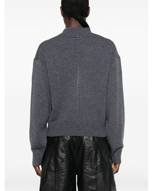Pinko Blue Wool Cashmere Sweater