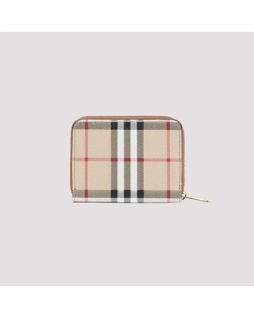 Burberry Natural E-Canvas Wallet