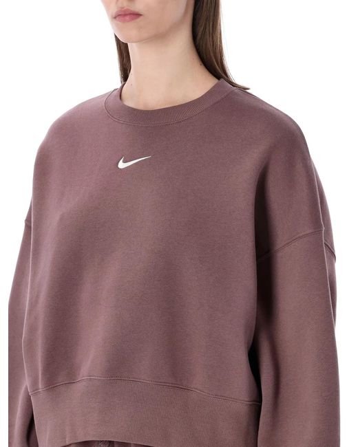 Nike Purple Phoenix Fleece Oversized Sweatshirt