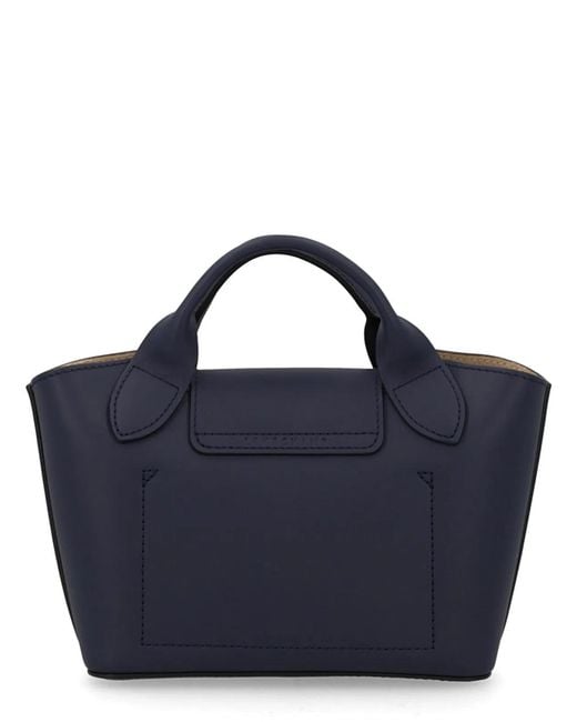 Longchamp Blue Borsa Shopping Épure Xs
