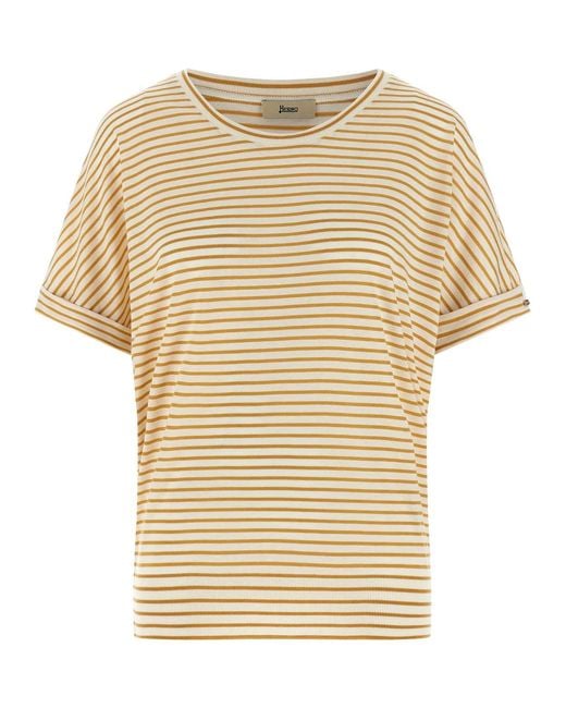 Herno Natural Striped T-Shirt
