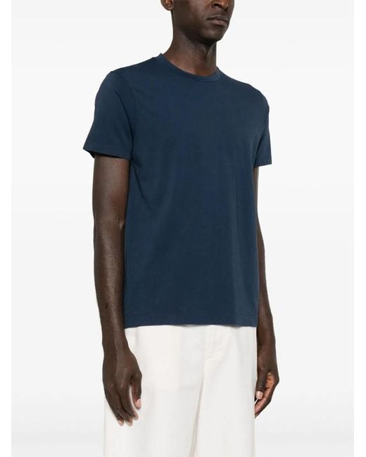 Finamore 1925 Blue Cotton T-Shirt for men