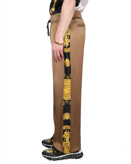 Versace Natural Drawstring Pants for men