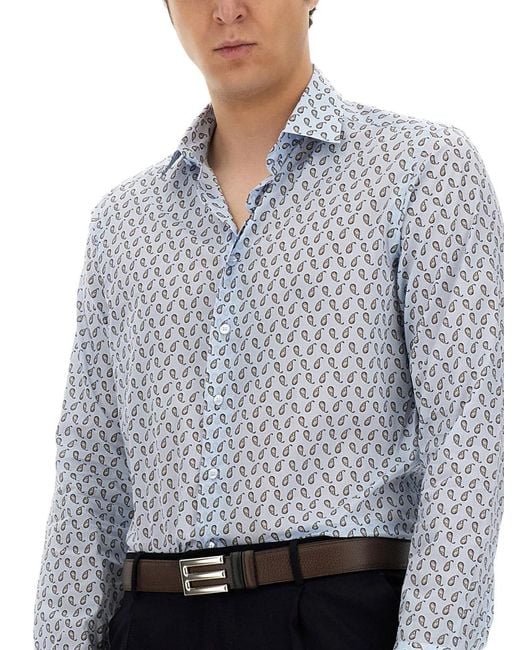 Etro Gray Shirt "Rome" for men