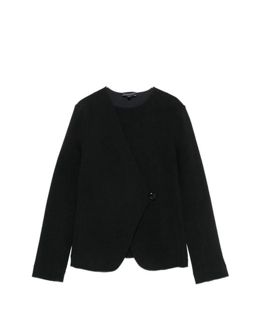 Emporio Armani Black Cotton Jacket