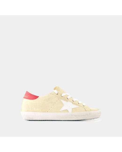 Golden Goose Deluxe Brand Natural Super Star Suede Upper Leather Hee