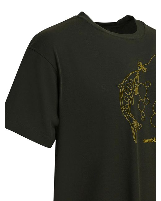 Montbell Black T-Shirt for men