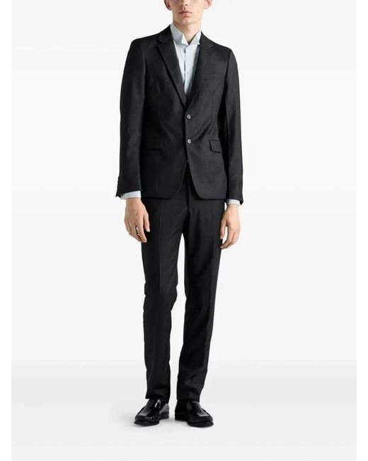Prada Black Wool Suit for men