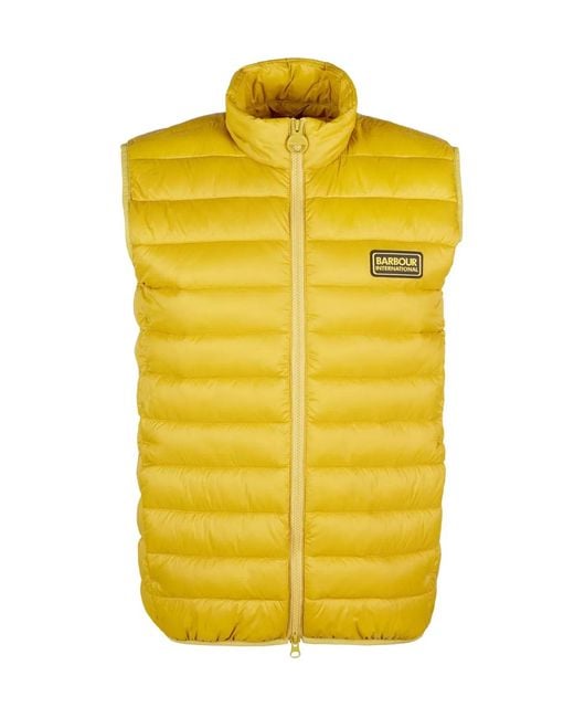 Barbour Yellow Racer Reed Gilet Vest for men