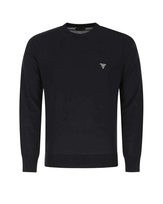Prada Black Maglione for men
