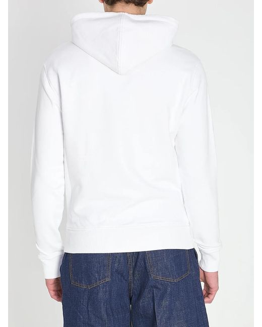 AMI White Ami De Coeur Hoodie for men