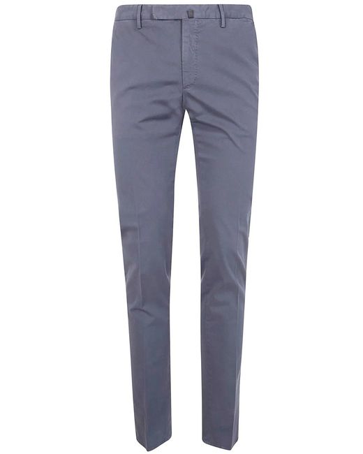 Incotex Blue Classic Chino Trousers for men