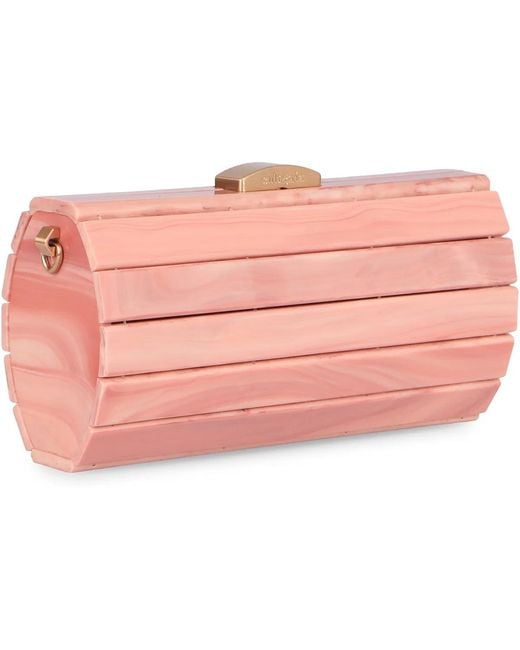 Cult Gaia Pink Mini Pochette Rolie Polie