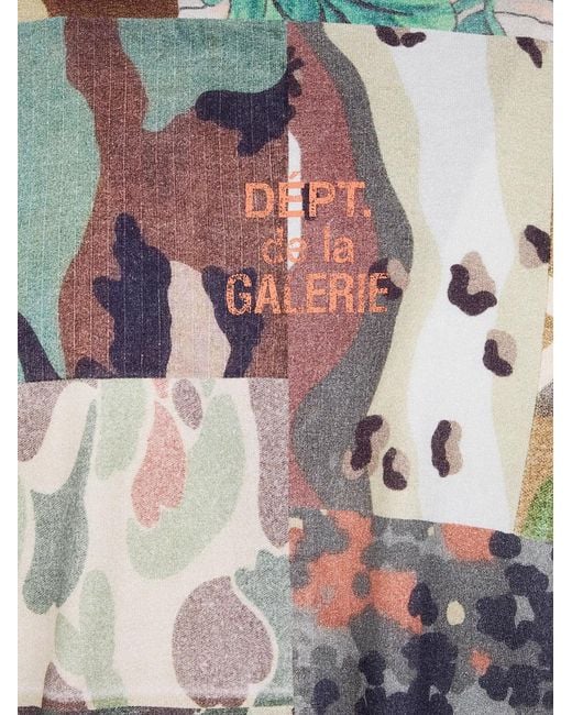 GALLERY DEPT. Green "Mixed Camo" Tee for men