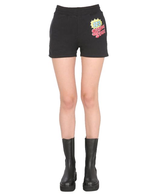 Moschino Couture Black Sweat Shorts