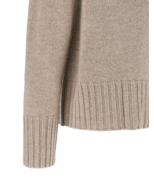 Max Mara Gray Max Mara 'S 'Mantova' High Neck Sweater