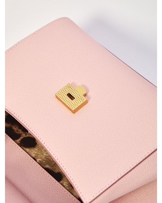 Dolce & Gabbana Pink Sicily Medium Leather Handbag