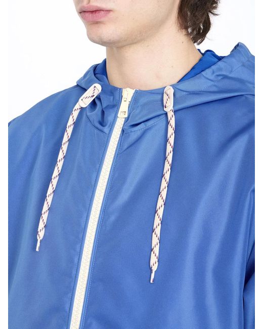 Gucci Blue Nylon Jacket for men