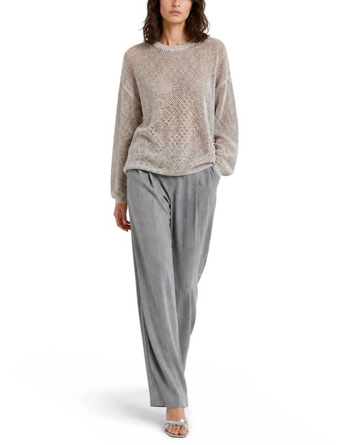 Fabiana Filippi Gray Maglia Con Paillettes