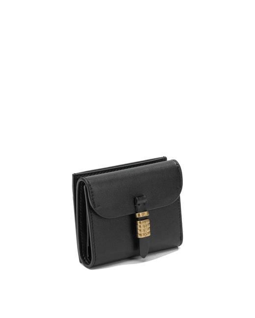 Pinko Black Leather Polyester Wallet