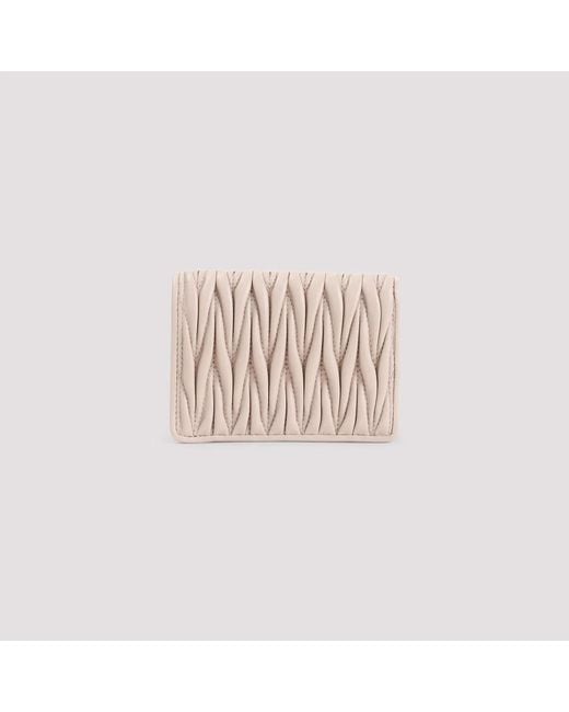 Miu Miu Natural Compact Wallet