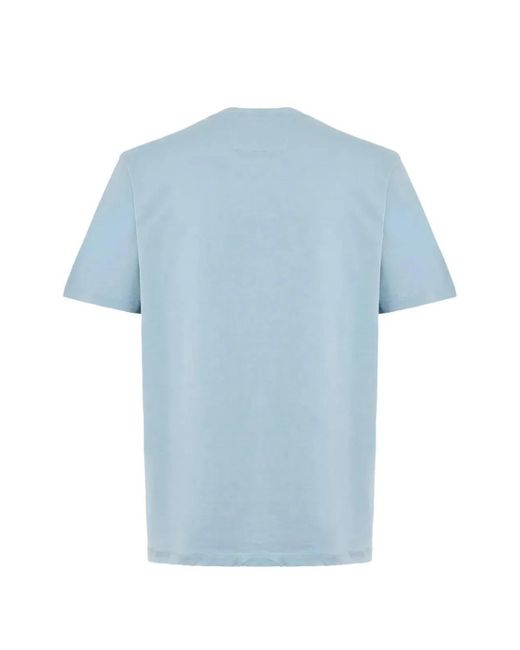 C P Company Blue C.P.Company T-Shirt With Logo Detail for men