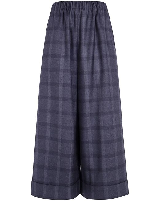 Daniela Gregis Blue "Pigiama" Pockets Trousers