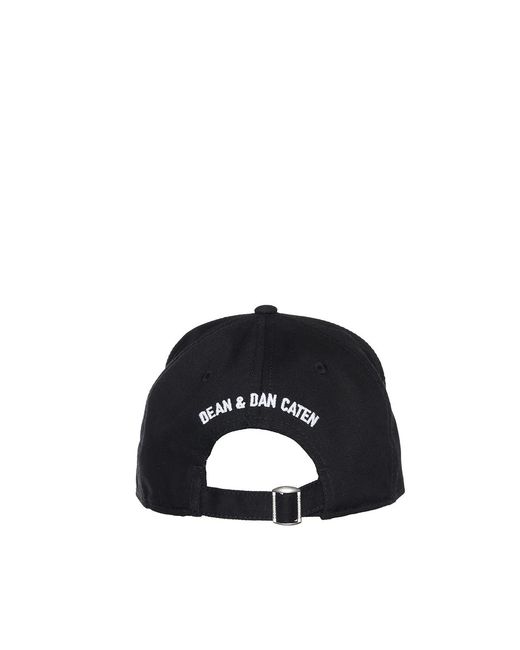 DSquared² Black Icon Hat for men