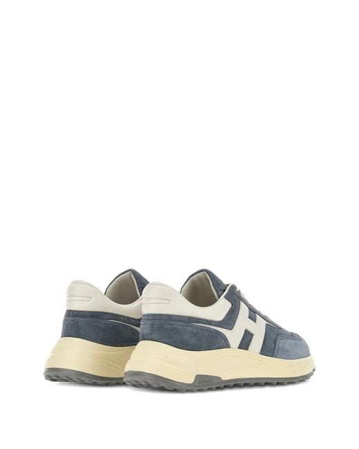 Hogan Blue Hyperlight Leather Sneakers for men