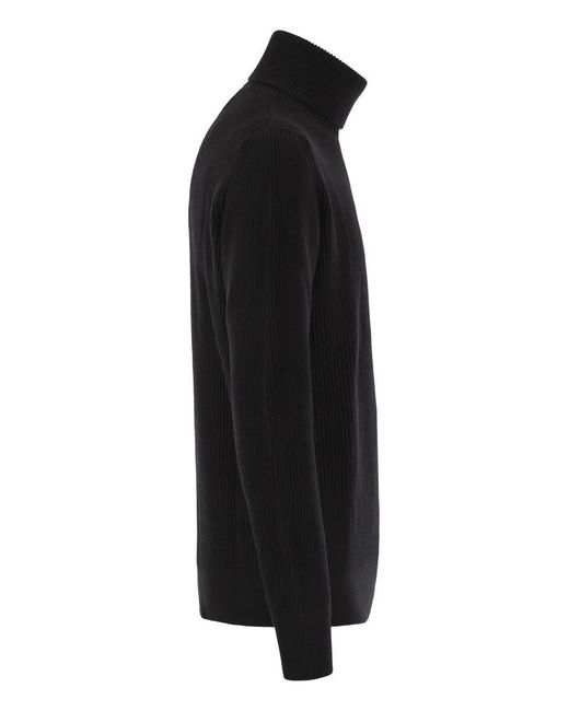 Stone Island Black Longsleeved Tshirt With Logo for men