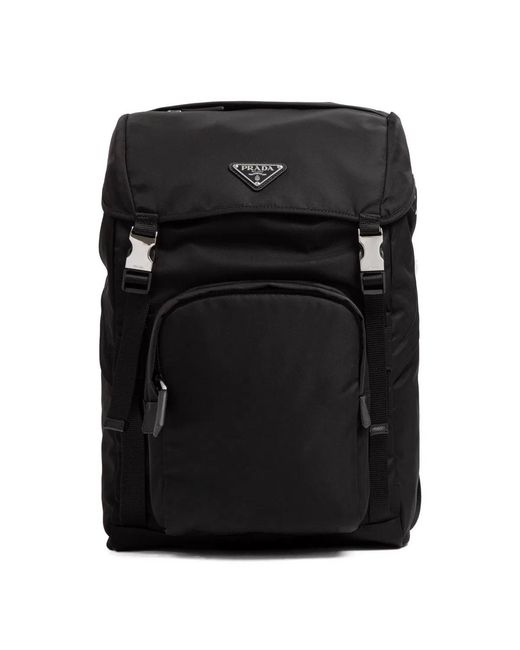 Prada Black Nylon Backpack for men