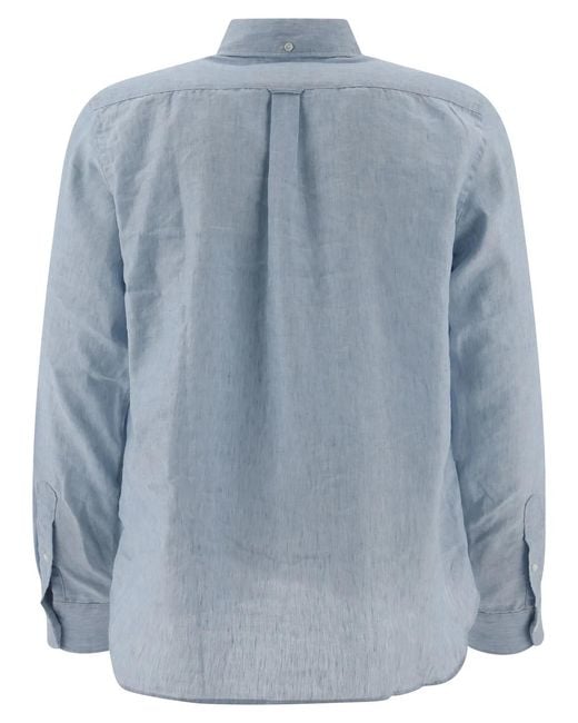 Beams Plus Blue Coolmax Casual Shirt for men