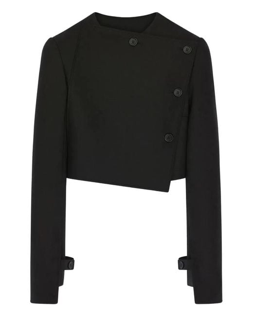 Courreges Black Courregès Askew Buttoned Jacket