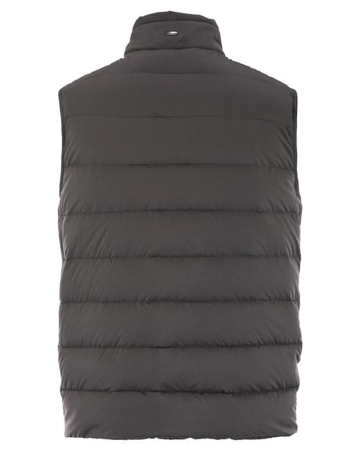 Herno Gray Down-Filled Waistcoat for men