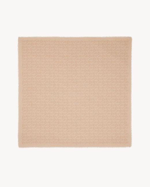 Saint Laurent Natural Sciarpa Quadrata