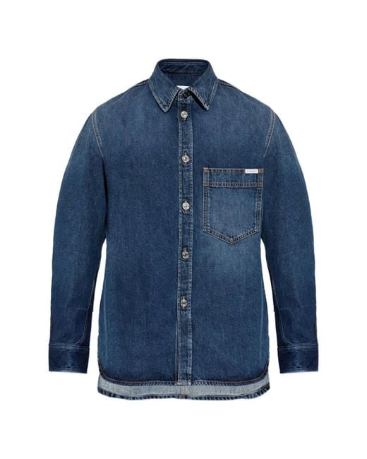Givenchy Blue Denim Cotton Shirt for men