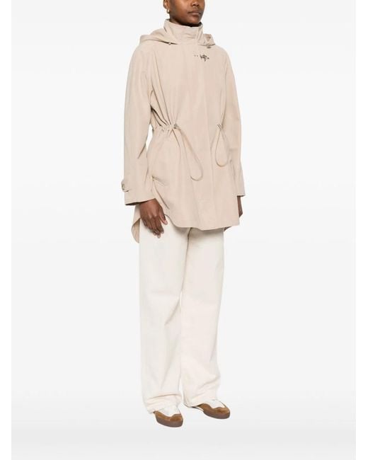 Fay Natural Midi Parka Coat
