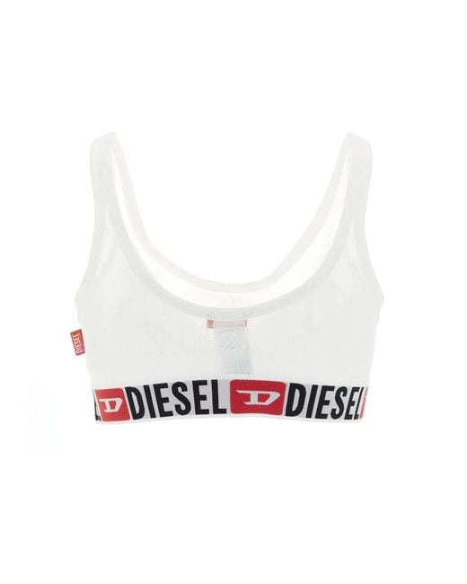 DIESEL White X Tinder 'Pr-Oriba-D-Core' Bra