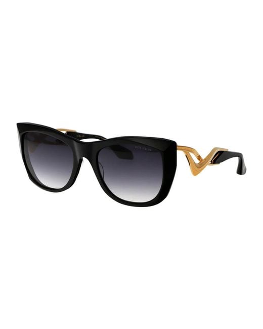 Dita Eyewear Black Acetate Sunglasses
