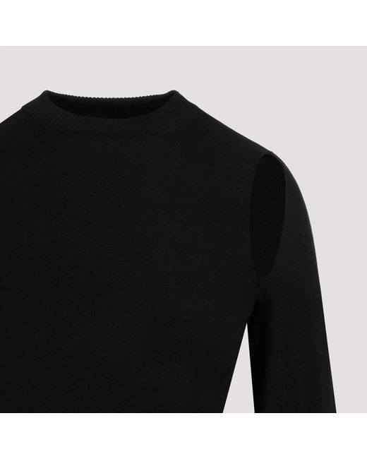 Max Mara Black Holiday Cutout Pullover