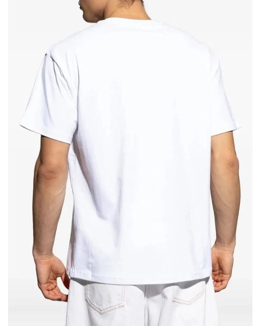 Givenchy White Cotton Regular Fit Tshirt for men