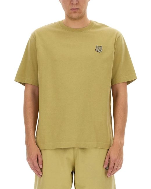 Maison Kitsuné Green "Fox Head" T-Shirt for men