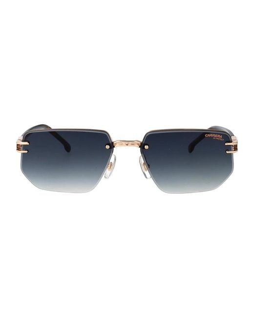 Carrera Blue Havana Metal Sunglasses for men