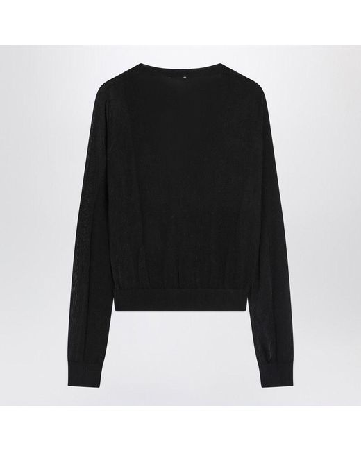 Sportmax Black Wool Cardigan
