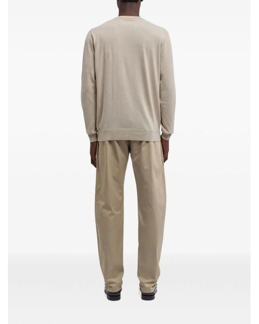 Aspesi White Light Crew Neck Sweater for men