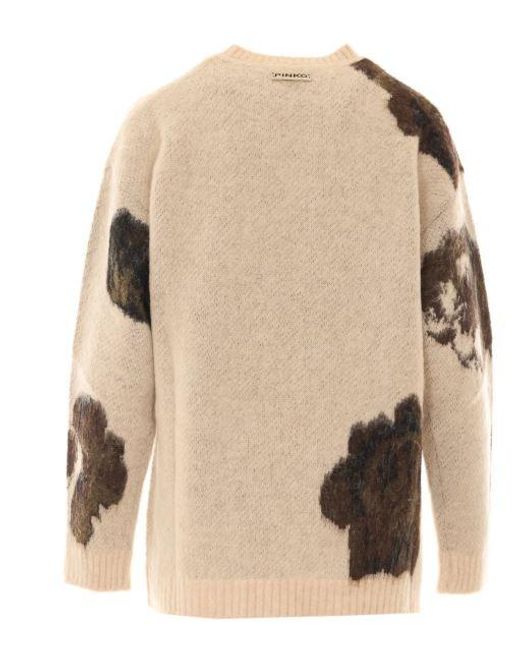 Pinko Natural Acrylic Polyamide Sweater